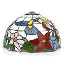 Axyaa 12" Scandinavian Stained Glass Cherry Blossoms Lampshade Retro Handmade Replacement