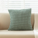 Axyaa Solid Color Elastic Puff Plaid Sofa Cushion Cover