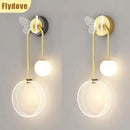 Axyaa Nordic Butterfly Wall Lamp LED Lighting for Restaurant Bedroom Home Decor