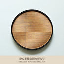 Axyaa Bamboo Banquet Serving Tray | Decorative Tea Plate for Coffee Bread Dessert