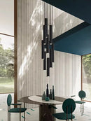 Axyaa Modern LED Pendant Staircase Chandeliers for Living Room
