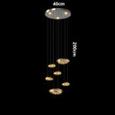 Axyaa Modern LED Pendant Chandelier Light for Living and Dining Room