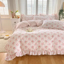 Axyaa Cotton Floral Princess Queen Duvet Cover Set for a Cozy Bedroom