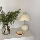 Axyaa Cream Wind LED Desk Lamp - Modern Eggshell Decorative Lighting for Home