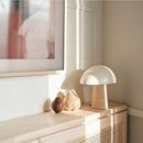 Axyaa Modern Mushroom Resin Table Lamp - Bedroom Hotel LED Desk Lighting