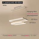 Axyaa Square Frame Chandelier for Living Room, Bedroom, and Dining Room