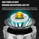Axya Rechargeable LED Flashlight with Red Light Camping Work Light, Waterproof Searchlight