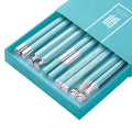 Axyaa Aluminum Alloy Chopsticks Set - 5 Pairs Reusable Sushi Sticks Korean Tableware