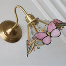 Axyaa Clear Glass LED Wall Sconce Modern Brass Fixture Applique Murale