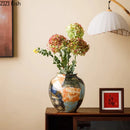 Ceramic Vase Set by Axyaa - Artistic Flower Vessels for Home Decor