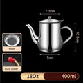 Axyaa Stainless Steel Oil Pot Flask for Kitchen Oil Storage and Dispensing
