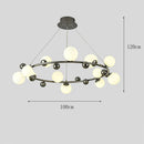Axyaa Elegant Salon Chandelier Pendant Light Fixture for Dining Room & Indoor Lighting