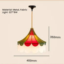 Axyaa Fabric LED Pendant Light for Living Room Chandelier Lighting