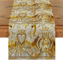 Axyaa European Style Table Runner for Indoor Outdoor Dining