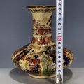 Axyaa Handmade Porcelain Painted Japanese Dowager Ceramic Storage Vase - Collectible Office Desk Decor