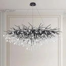 Axyaa Crystal Branch Chandelier for Modern Luxurious Living Room