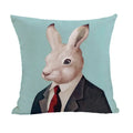 Axyaa Animal Clothes Cushion Cover – Cat Fox Bear Elephant Pillowcase