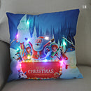 Axyaa LED Santa Claus Cushion Cover: Festive Light-Up Pillowcase for Home Decor