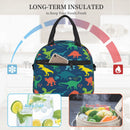 Dino Lunch Bag by Axyaa: Jurassic Thermal Tote for Kids School Travel Picnic