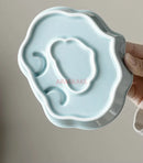 Axyaa Ceramic Fruit Plate Set, Heart Dish, Candy, Dried Fruit Plate, Tea Plate