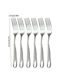 Axyaa Stainless Steel Silver High-End Star Diamond 30pc Tableware Set for Luxury Dining