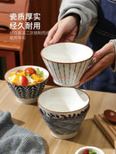 Axyaa High Foot Noodle Bowl, Ceramic Hat Bowl, Home Beauty Tableware