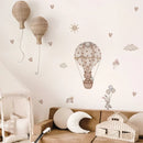 Axyaa Cartoon Hot Air Balloon Wall Stickers Kids Bedroom Decor