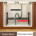 Axyaa Under Sink Flexible Organizer Rack Cabinet Telescopic Storage Shelf