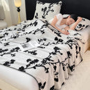 Axyaa Zebra Print Fleece Throw Blanket | Super Soft Plush Blanket for Sofa Bed Car