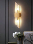 Axyaa Gold LED Wall Lamp for Designer Home Lighting