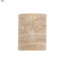 Axyaa Wabi Sabi Yellow Cave Stone Outdoor LED Wall Light Sconce