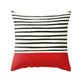 Axyaa Red Square Pillow Case for Home Décor