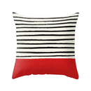 Axyaa Red Square Pillow Case for Home Décor