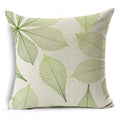 Axyaa Tropical Plants Linen Cushion Cover 45x45cm - Decorative Sofa Bed Pillow Case