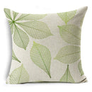 Axyaa Tropical Plants Linen Cushion Cover 45x45cm - Decorative Sofa Bed Pillow Case