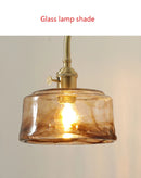 Axya Brass Glass Wall Lamp Japanese Vintage Art For Living Bedroom Dining Room