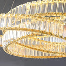 Axyaa Crystal Chandelier Pendant Lamp for Modern Interior Lighting