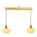 Axyaa Glass LED Pendant Light: Indoor Hanging Lamp Suspension Fixtures
