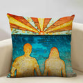Axyaa Linen Pillow Case 45x45cm for Home Decor and Relaxation