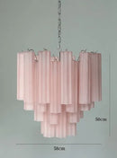 Axyaa Colorized Glass LED Chandelier for Living Room, Kitchen, Bedroom