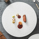 Axya White Ceramic Dinner Plate Set Steak Sushi Fruit Bowl Sashimi Dish