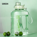 Axyaa 2L Water Bottle with Straw Lid: BPA-Free Sports Gym Kettle for Camping and Travel