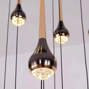 Axyaa Modern LED Pendant Light Chandeliers for Living Room Staircase Hanging Lamp