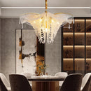 Axyaa Modern Butterfly Crystal Chandelier for Living Room Lighting fixutre