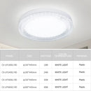 Axyaa Ultra Thin Round Crystal Ceiling Lamp - Cool White Light