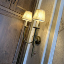 Axyaa Brass Metal LED Wall Lamp, 6W E14 Bulb, Art Decoration Light
