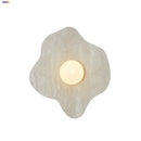 Axyaa Stone LED Wall Light Fixture Modern Luxury White Glass Wall Lamp