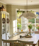 Axyaa Petal Pendant Light: Colorful Floral Fabric Chandelier for Home Living Room