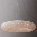 Axyaa Crystal Luxury Loft Pendant Light Fixture for Living Room Décor