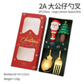 Axyaa Santa Christmas Cutlery Set: Large Doll Spoon and Fork Home Decor Gift